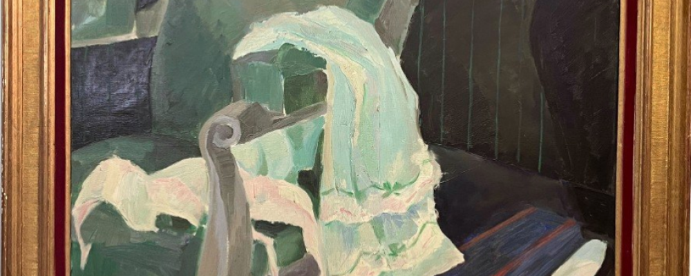 Alain CHEVAL, Ombre d’espoir, XXe, huile sur toile, 108,5 x 149 cm avec cadre